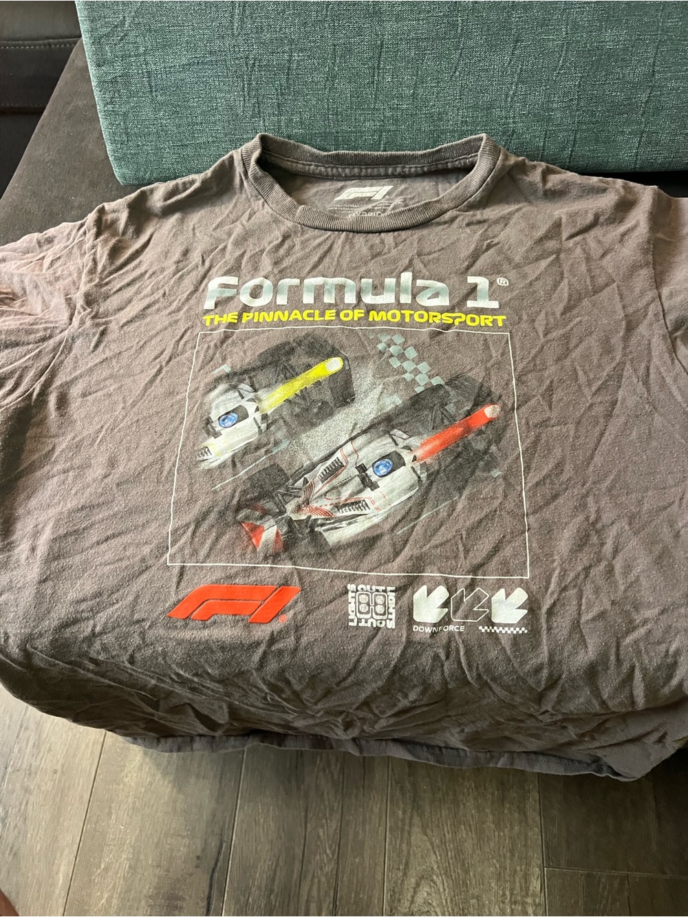 Formula 1 Graphic Tee - Gray Kids Short Sleeve Shirt
